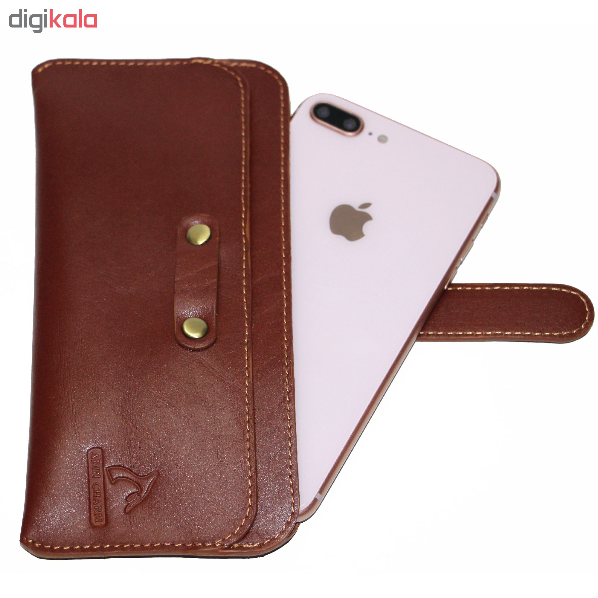 کیف آدین چرم مدل DM77 مناسب برای گوشی موبایل تا سایز 7 اینچ