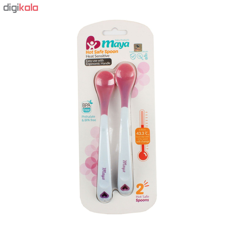 قاشق حرارتی مایا مدل 01 مجموعه 2 عددی