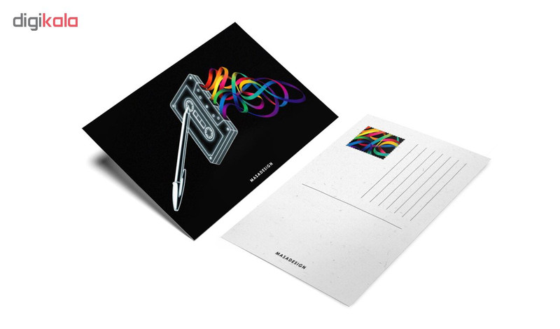 کارت پستال ماسا دیزاین طرح نوار کاست کد POST185