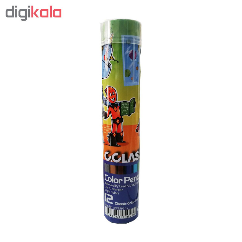 مداد رنگی 12 رنگ سی.کلاس کد 35874