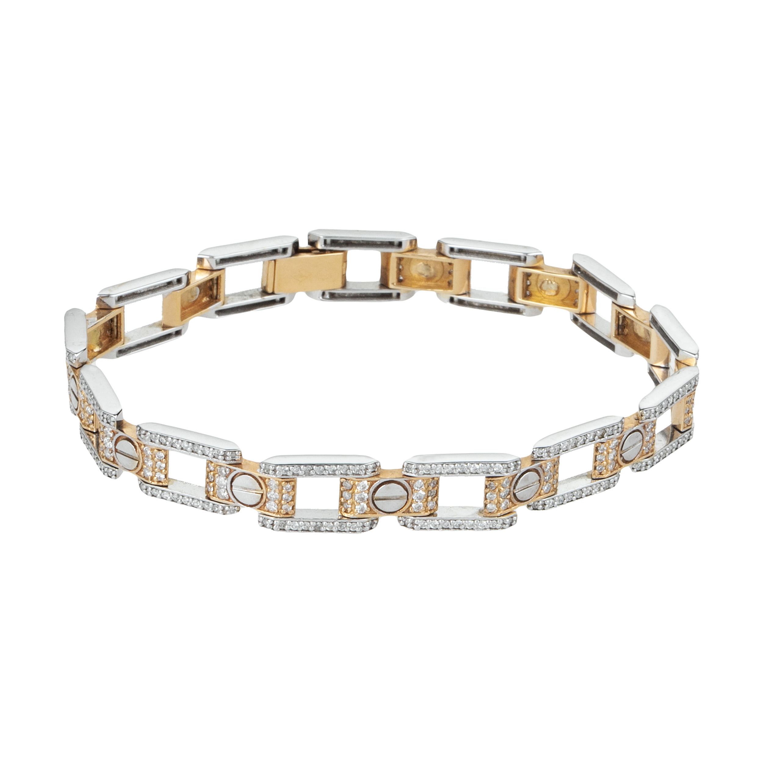 دستبند طلا 18 عیار زنانه کد 1191