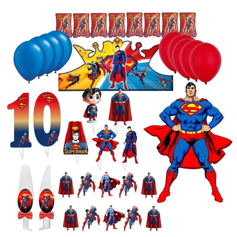 مجموعه 38 عددی تم تولد مدل اونجرز طرح سوپرمن کد 10