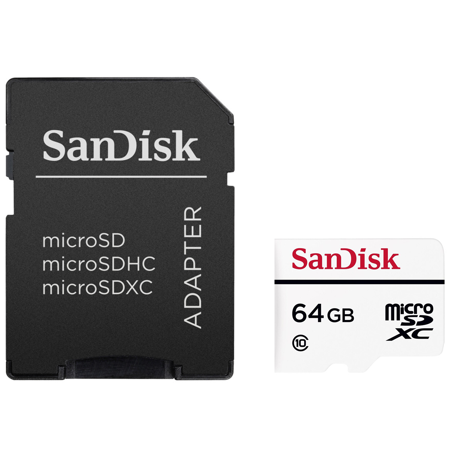 کارت حافظه microSDXC سن دیسک کلاس 10 استاندارد UHS-I U1 سرعت 20MBps ظرفیت 64 گیگابایت به همراه آداپتور SD