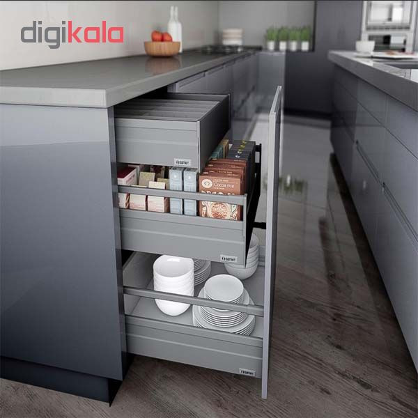 ریل کشو فشاری صامت مدل SmartFlow F45H85 سایز 45 سانتیمتری بسته 2 عددی