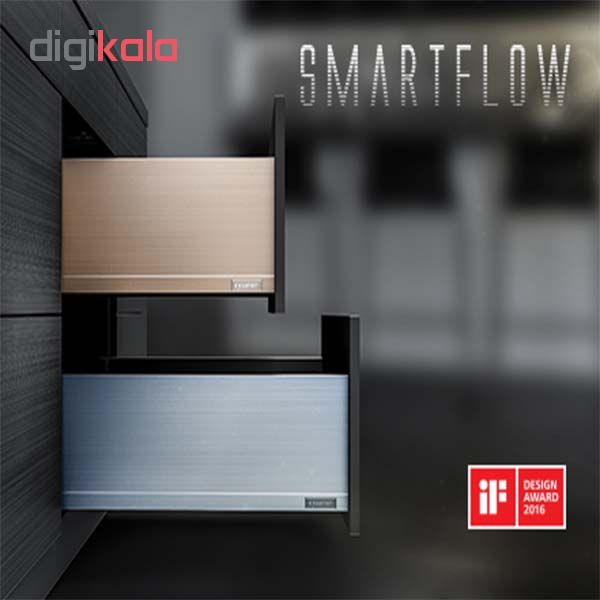 ریل کشو فشاری صامت مدل SmartFlow F45H85 سایز 45 سانتیمتری بسته 2 عددی