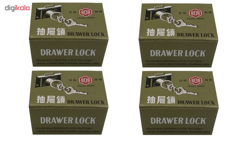 قفل کمدی کد 808 بسته 4 عددی قفل کمدی کد 808 بسته 4 عددی