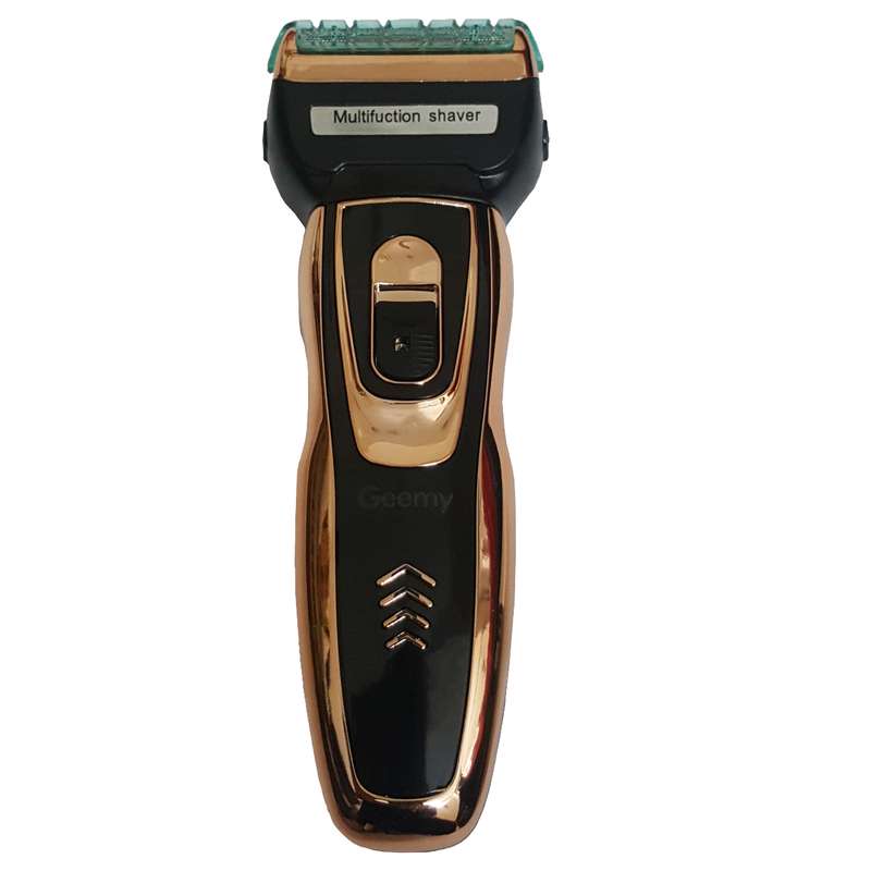 ماشین اصلاح موی صورت جیمی مدل GM-595، اصلاح به صورت صفر زن، خط زن، استفاده به صورت مرطوب و خشک، منبع انرژی باتری ، تکنولوژی اصلاح به صورت فویلی، مدت زمان شارژ 480 دقیقه و مدت زمان استفاده پس از شارژ 60 دقیقه، به همراه سری اصلاح موی بینی، با صفحه نمایش LCD