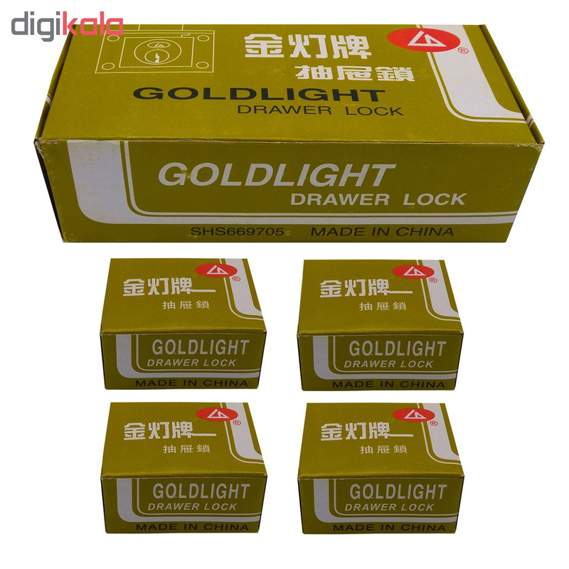 قفل کمد مدل GL-808 بسته 12 عددی