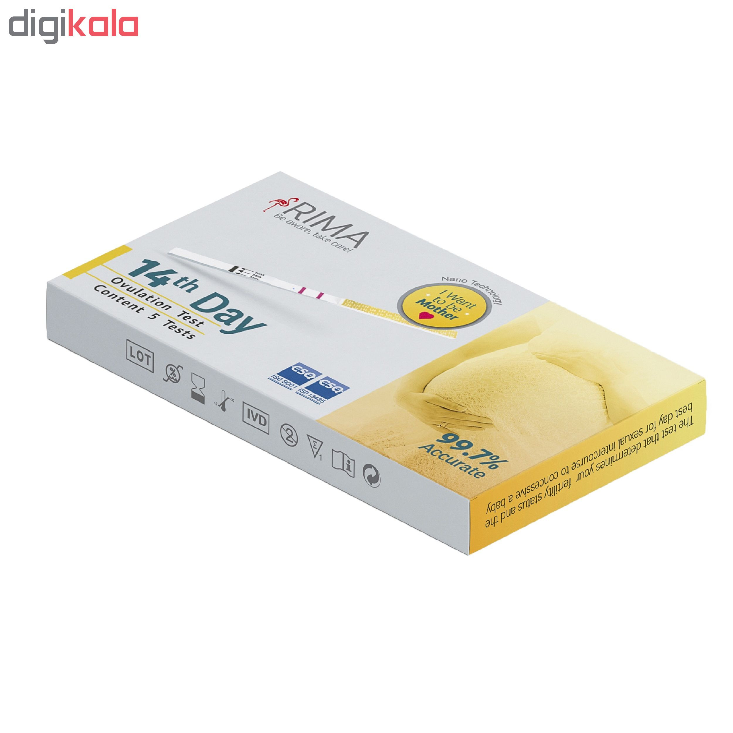 تست تخمک گذاری ریما مدل LH بسته 5 عددی