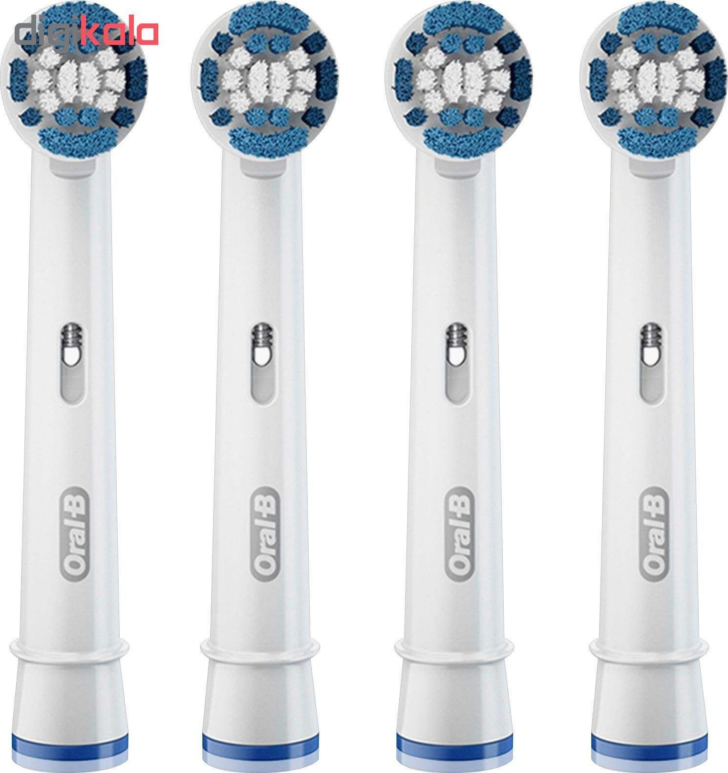 سری یدک مسواک برقی اورال- بی مدل PRECISION CLEAN بسته ۴ عددی -  - 2