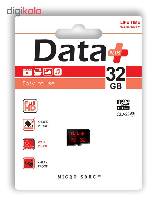 کارت حافظه microSDHC دیتاپلاس مدل AT180525 کلاس 10 ظرفیت 32 گیگابایت