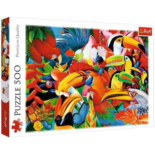 پازل 500 تکه ترفل مدل Colorful Birds پازل 500 تکه ترفل مدل Colorful Birds