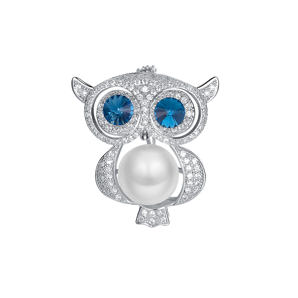  گل سینه زنانه گالری شمرون طرح جغد کد 106S0