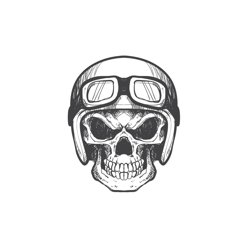 استیکر لپ تاپ گراسیپا طرح Skull کد ۰۱