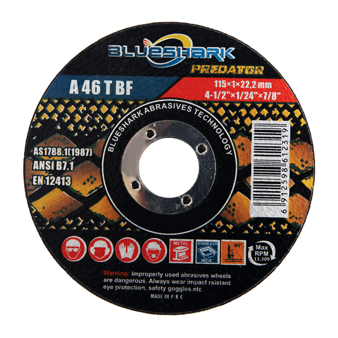 صفحه برش استیل بلوشارک مدل C41A1151022-5 بسته 5 عددی