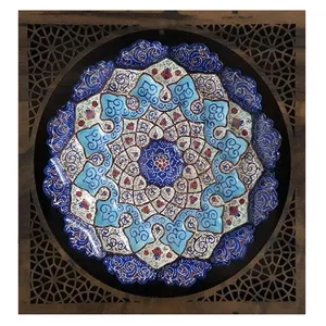 بشقاب میناکاری کد ۰۰۲