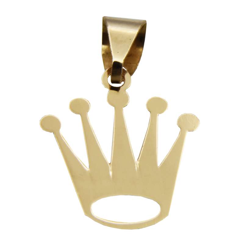 آویز گردنبند طلا 18 عیار زنانه طرح تاج کد 508M226