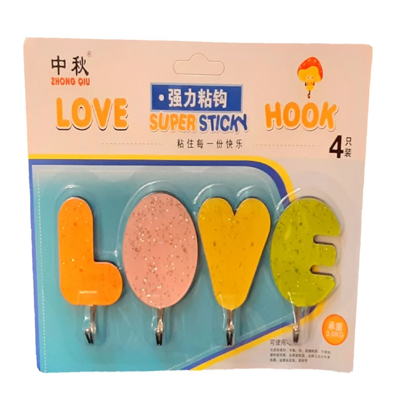 گیره آویز آشپزخانه مدل لاو مجموعه ۴ عددی