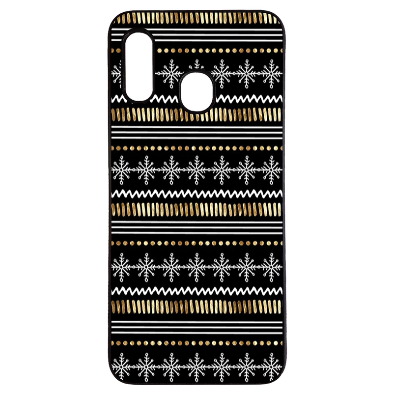 کاور طرح خط خطی و برف کد 43156 مناسب برای گوشی موبایل سامسونگ galaxy a30