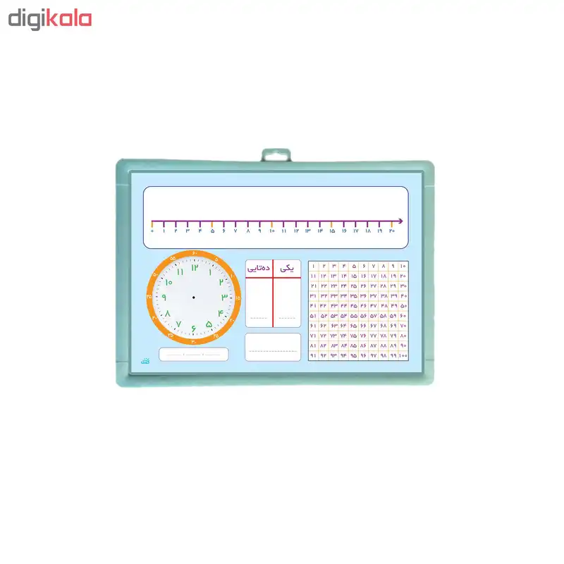 تخته وایت برد ریاضی یار کد 1 سایز 25*35 سانتی متر
