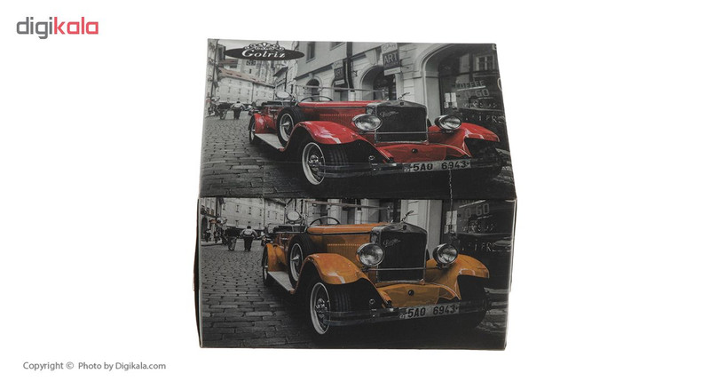 دستمال کاغذی 50 برگ گلریزگلدار طرح ماشين کلاسیک 2