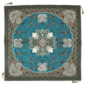 رومیزی سرمه دوزی ترمه ابریشمی مدل 1-17-104