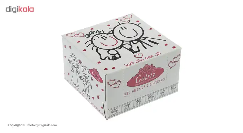 دستمال کاغذی 50 برگ گلریز گلدار طرح روياي کودکانه