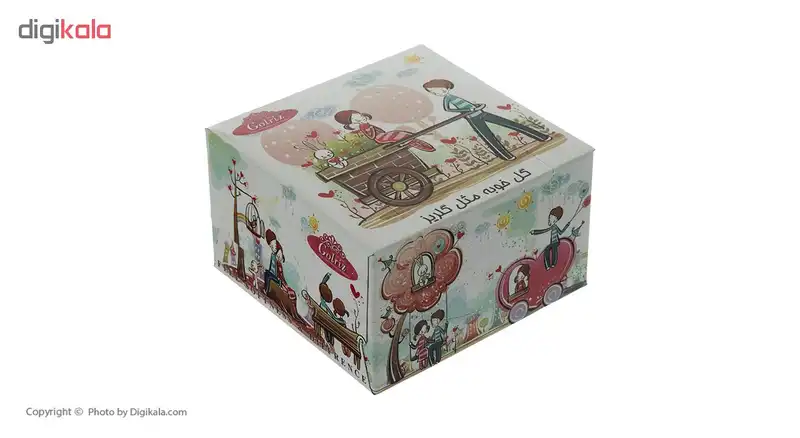 دستمال کاغذی 50 برگ گلریز گلدار طرح خاطرات كودكي