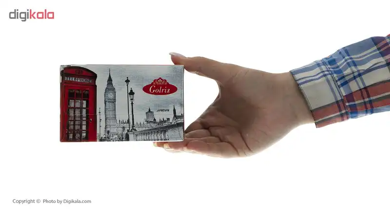 دستمال کاغذی 50 برگ گلریز گلدار طرح لندن