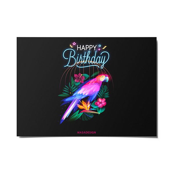 کارت پستال ماسا دیزاین طرح تبریک تولد کد POST200
