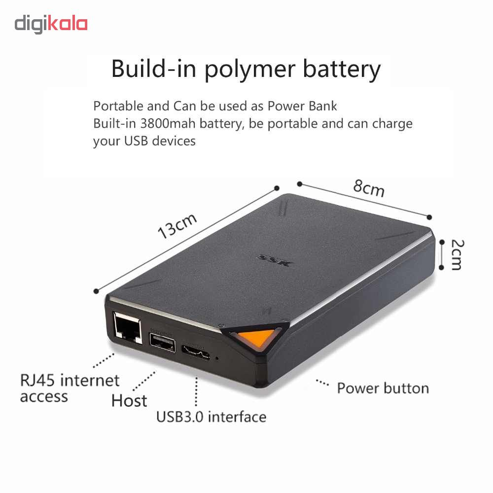 هارد دیسک اکسترنال اس اس کا مدل SSM-F200 ظرفیت 1 ترابایت