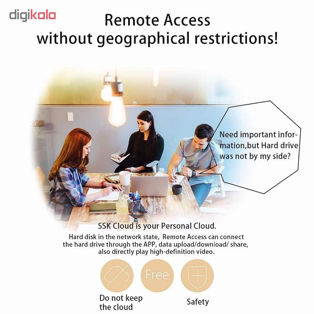 هارد دیسک اکسترنال اس اس کا مدل SSM-F200 ظرفیت 1 ترابایت