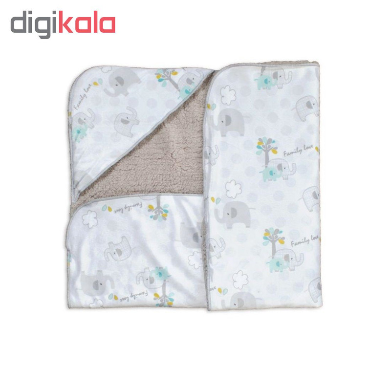 پتوی نوزادی مدل rose born سایز 75×75 ساتی متر