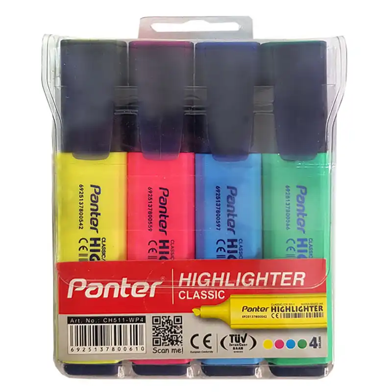 ماژیک علامت گذار پنتر مدل CH511-WP4 بسته 4 عددی