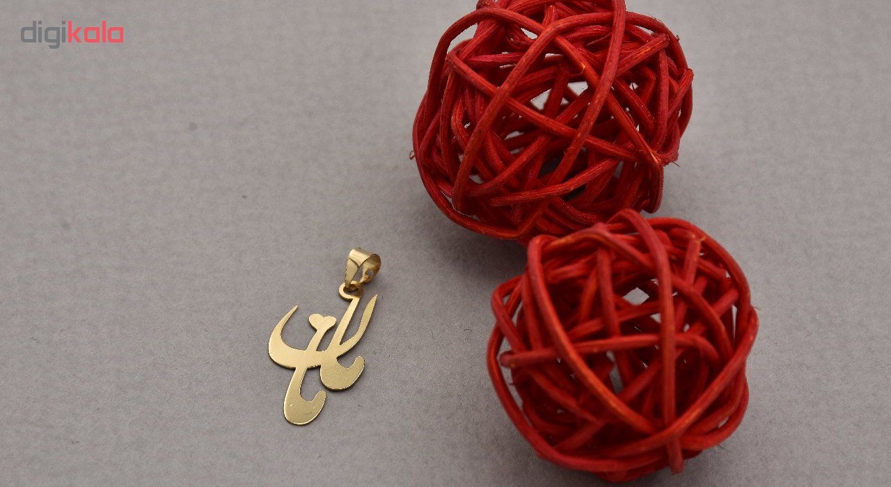 آویز گردنبند طلا 18 عیار زنانه طرح مامان کد 526M244 -  - 3