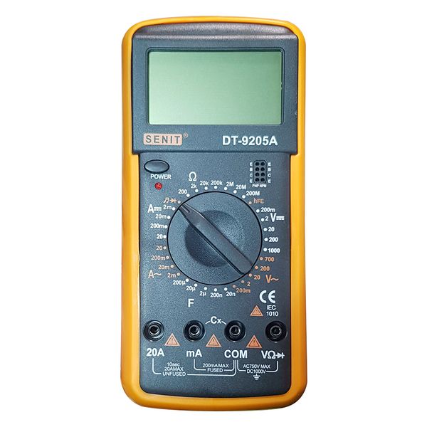 مولتی متر دیجیتال سنیت مدل DT-9205A مولتی متر دیجیتال سنیت مدل DT-9205A