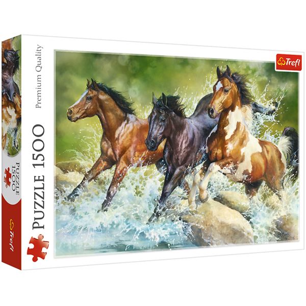 پازل 1500 تکه ترفل مدل Three Wild Horses پازل 1500 تکه ترفل مدل Three Wild Horses
