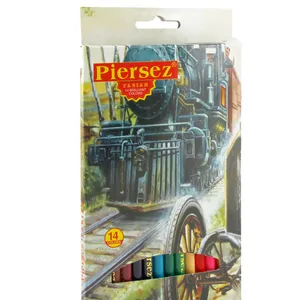 مداد رنگی 14 رنگ پییرسز طرح قطار کد PZ0379