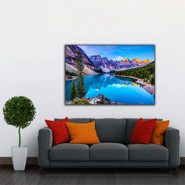 تابلو شاسی طرح منظره دریاچه و کوهستان کد GV-1059