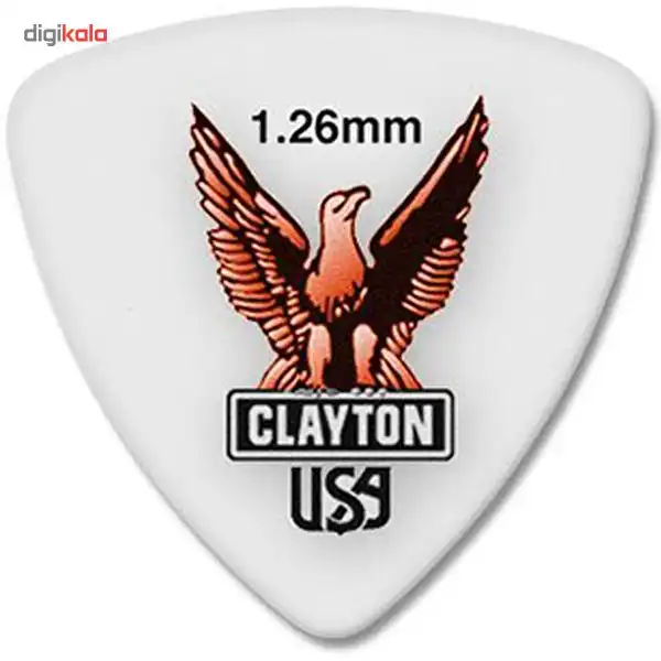 پیک گیتار الکتریک کلایتون مدل Acetal 1.26 mm طرح سه‌گوش
