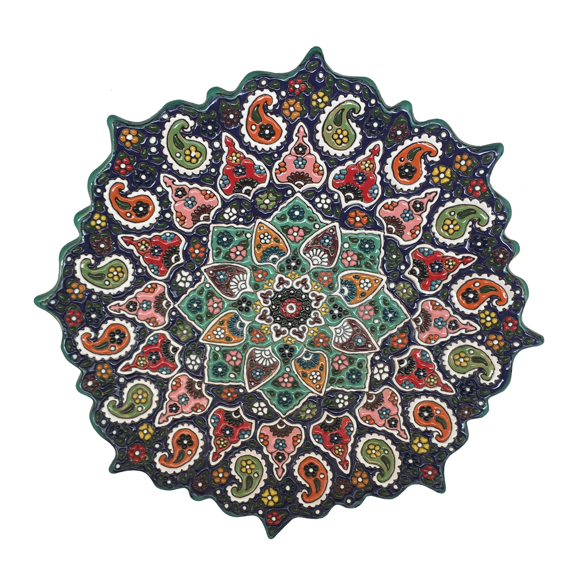 بشقاب میناکاری کد RAG03