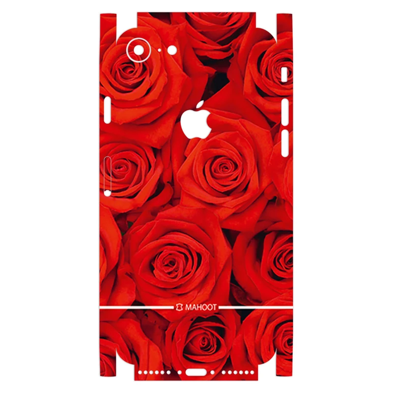 برچسب پوششی ماهوت مدل Full skin-Red-Flower مناسب برای گوشی موبایل اپل iPhone 7