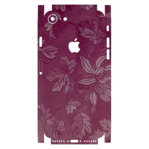 MAHOOT Red-Wild-Flower-Fiber Cover Sticker for Apple iPhone 7