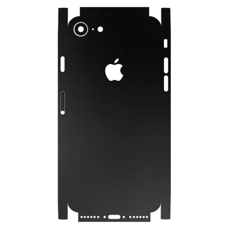 برچسب پوششی ماهوت مدل Full skin-Black-Matte مناسب برای گوشی موبایل اپل iPhone 7