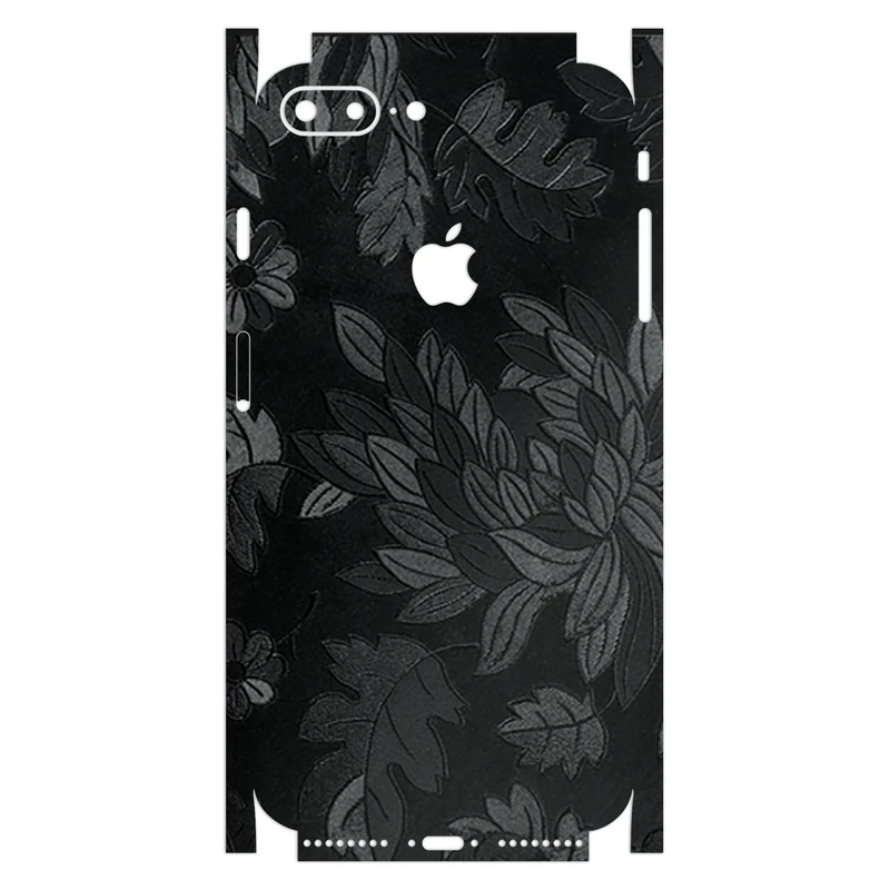 برچسب پوششی ماهوت مدل Full skin-Black-Wild-Flower-Fiber مناسب برای گوشی موبایل اپل iPhone 7 Plus