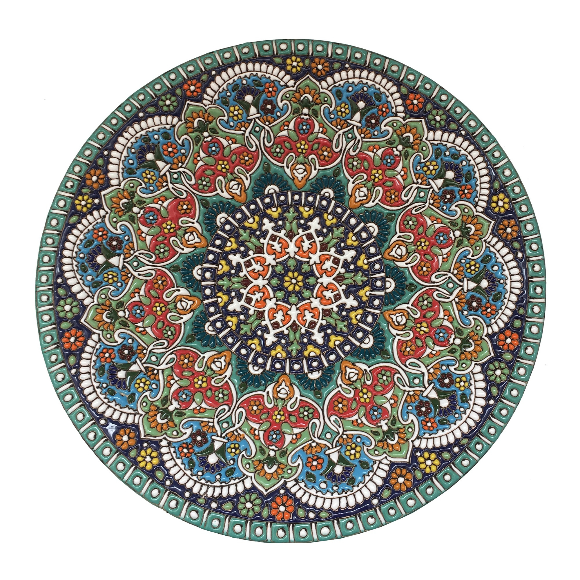 بشقاب میناکاری کد RAG04