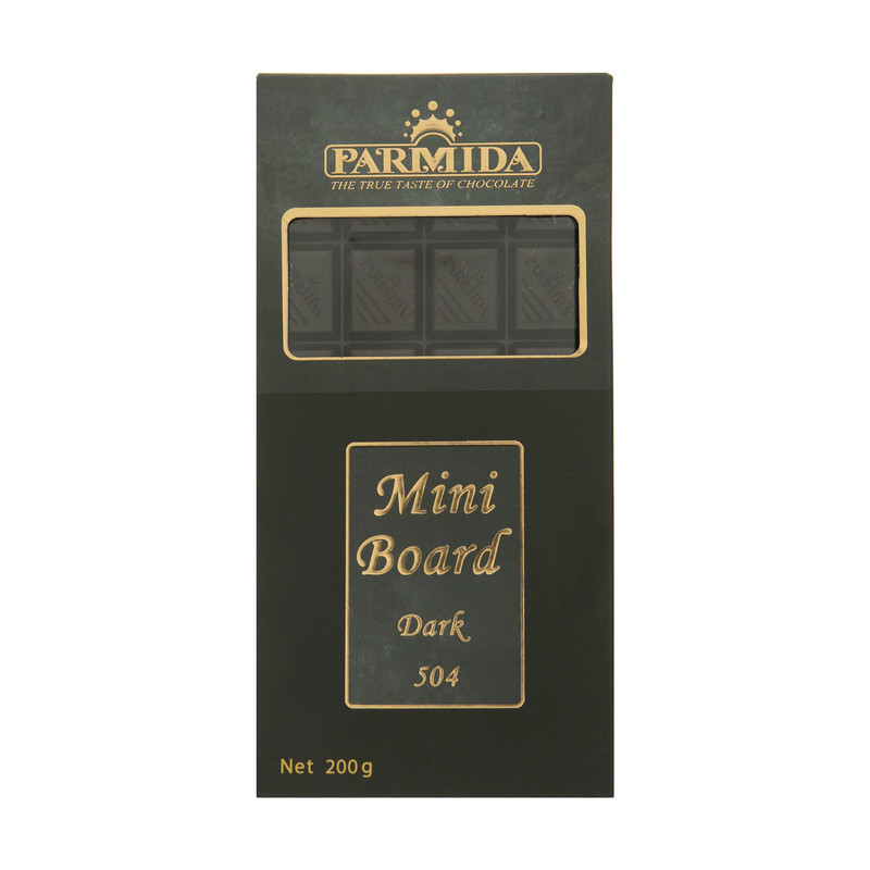 شکلات تلخ پارمیدا مدل Mini Board - 200 گرم