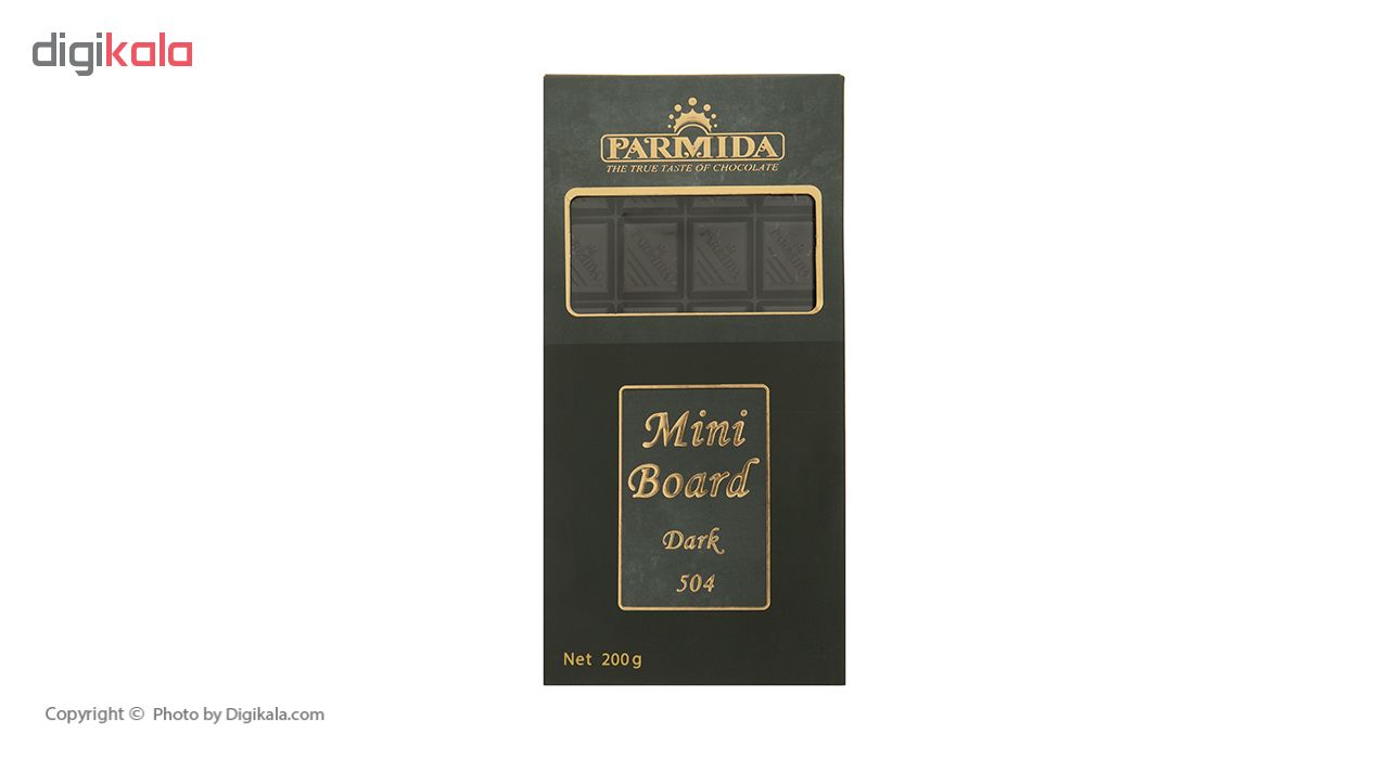 شکلات تلخ پارمیدا مدل Mini Board مقدار 200 گرم
