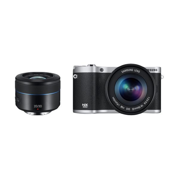 دوربین دیجیتال سامسونگ مدل NX300 به همراه لنز 18-55mm و 45mm