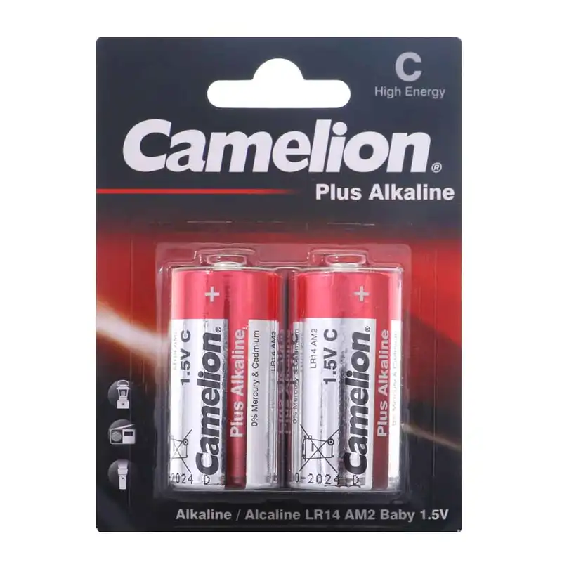 باتری C کملیون مدل Plus Alkaline بسته 2 عددی